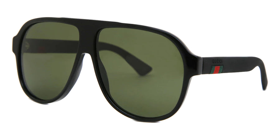 GUCCI Green Pilot Men's Sunglasses