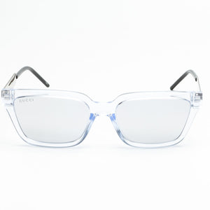 Mirrored Silver Square Men's Sunglasses