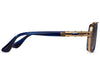 DITA LXN-EVO BLUE SWIRL YELLOW GOLD BROWN GRADIENT LENS SUNGLASSES