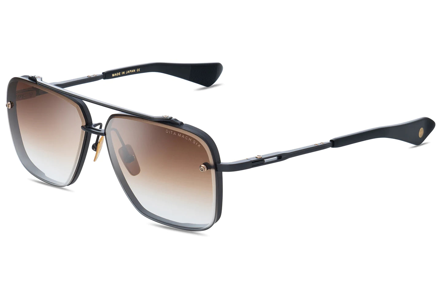 DITA MACH-SIX SUNGLASSES BLACK IRON - Sun Optics online